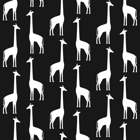 Manhattan Comfort Johnson Vivi Black Giraffe 33 ft L X 209 in W Wallpaper BR4060-139062